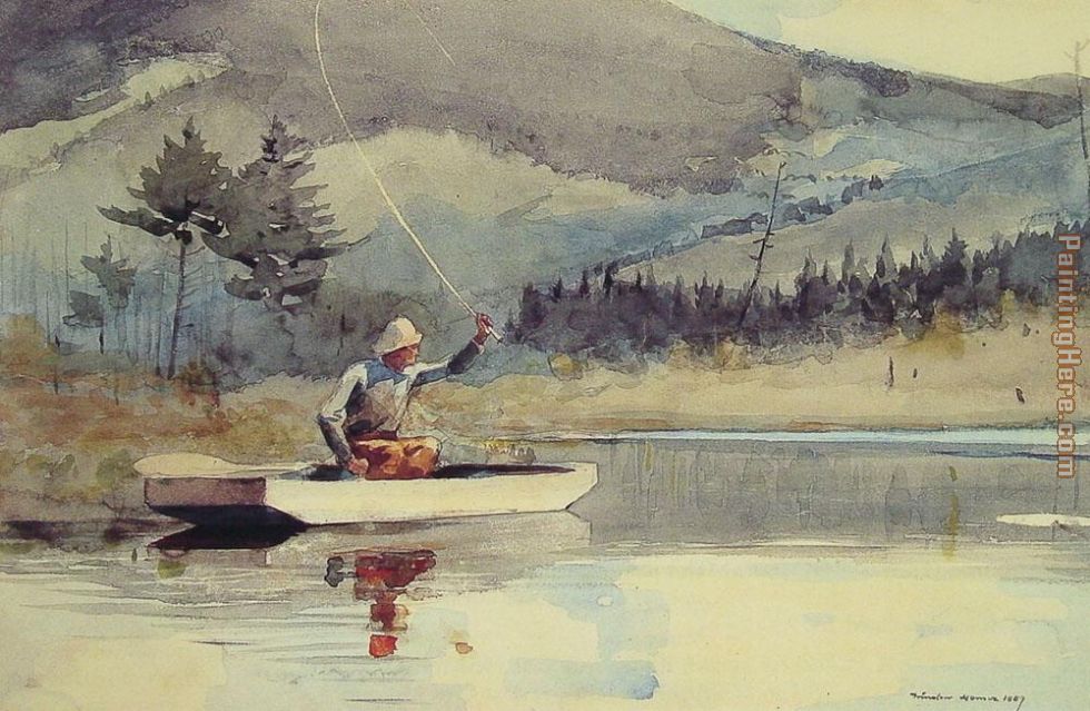 A Quiet Pool on a Sunny Day painting - Winslow Homer A Quiet Pool on a Sunny Day art painting